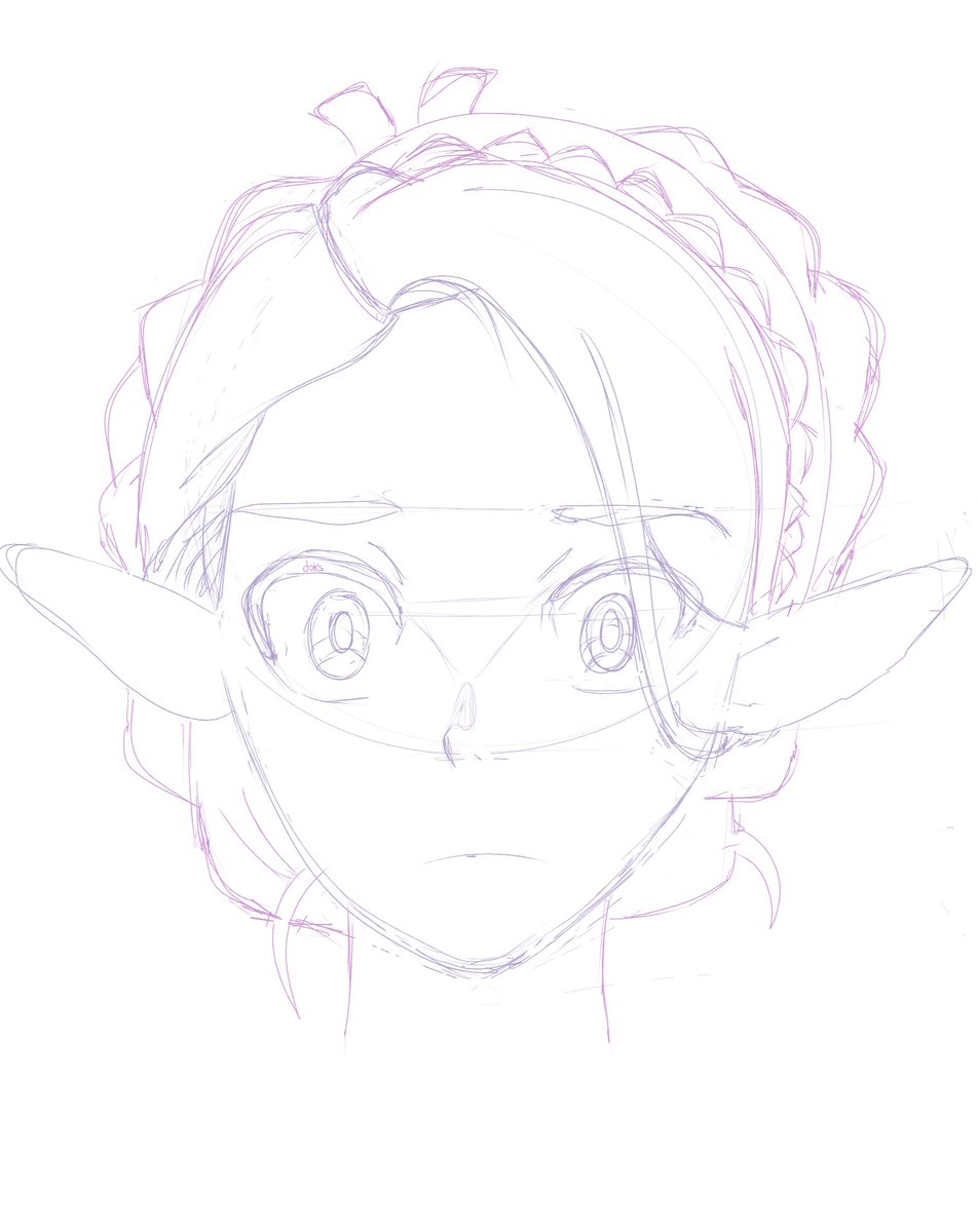 doks_36's tweet photo. The second I saw this hairdo it made me want to try drawing her. 

#dungeonmeshi #marcille #marcilledonato #sketch #DeliciousinDungeon #art #digitaldrawing https://t.co/OgmwSJdga2