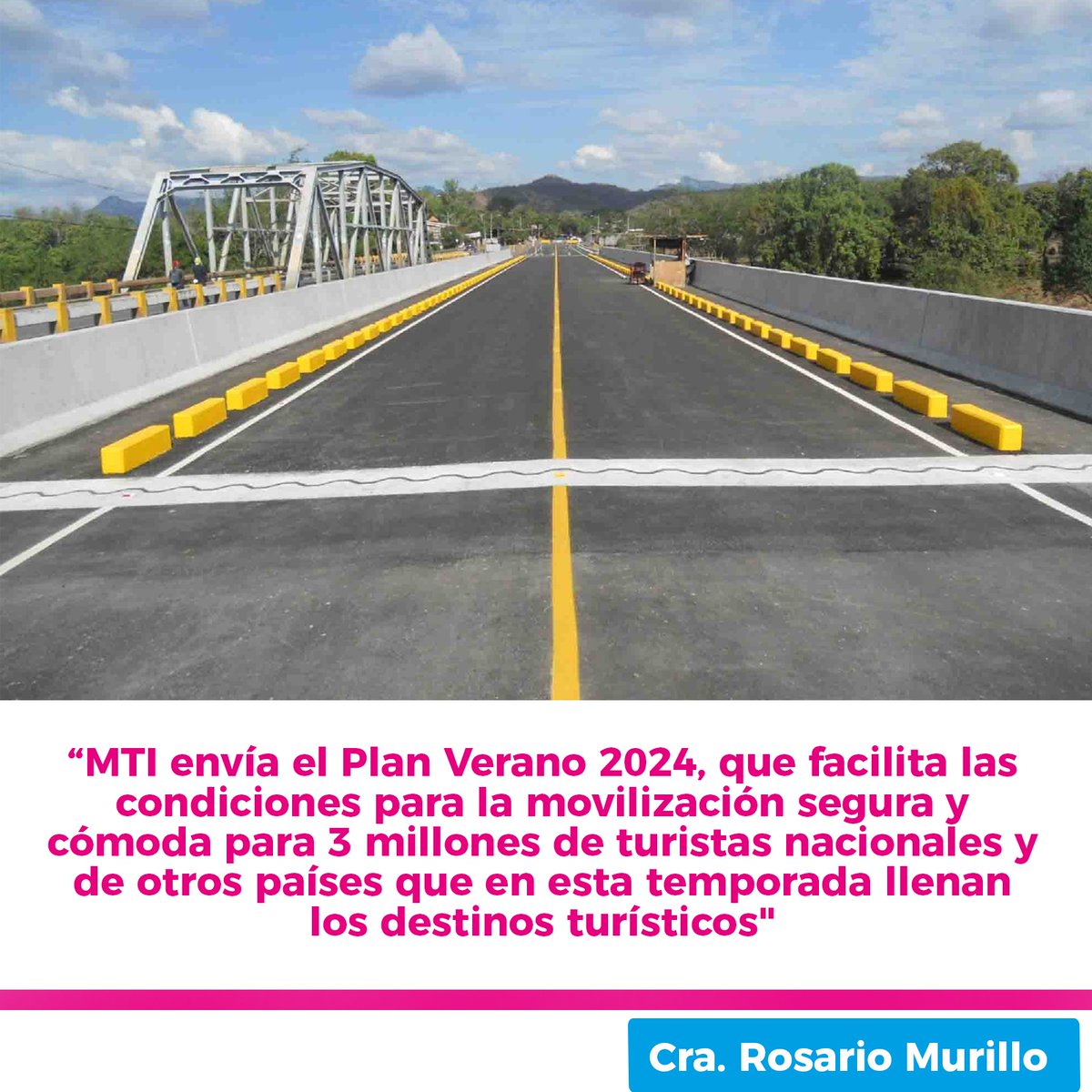 #Nicaragua #PLOMO19 Ministerio de Transporte e Infraestructura garantiza la movilizacion comoda y segura para 3 millones de Turistas este verano @SomosMD2 @taniasandinista @LeninArostegui1 @SolDeLibertadNi