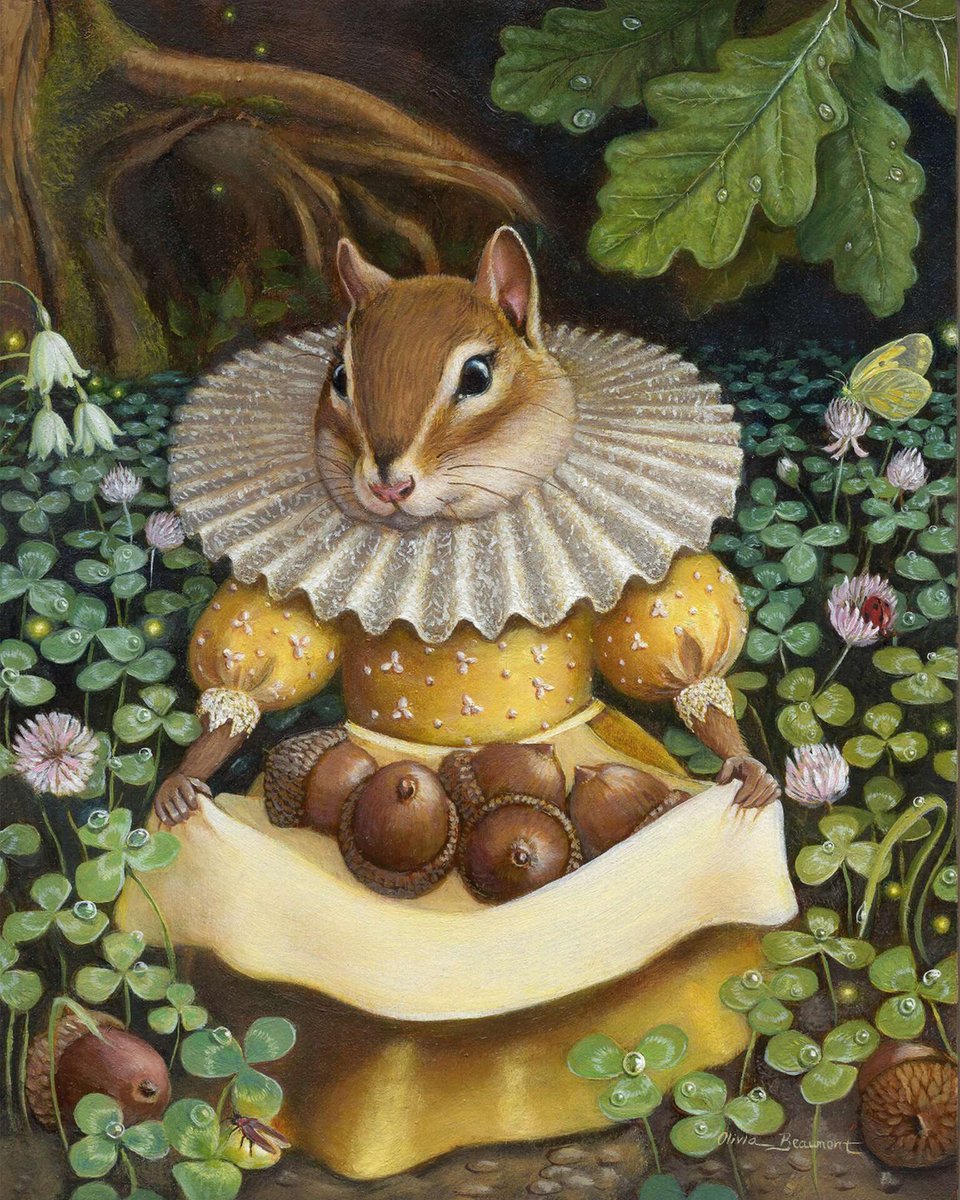 emjanerothwell's tweet photo. In case anyone needs to see a Baroque chipmunk named Starla, here you go…

Art by Olivia Beaumont https://t.co/w7PnMkvjYL