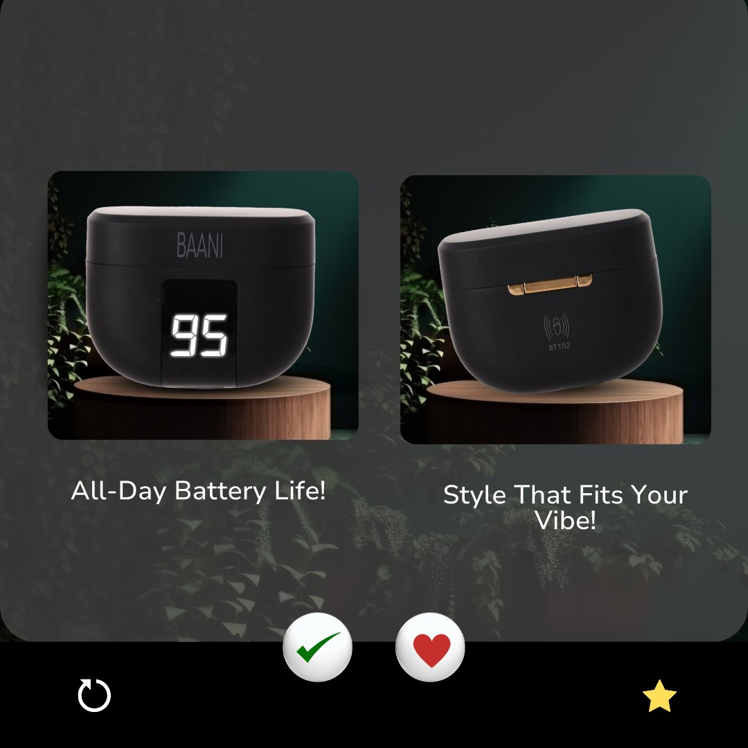 Baaniaudio's tweet photo. The Ultimate Guide to Choosing the Right Wireless Earbuds 🎧

Looking for the perfect pair of wireless earbuds? Look no further! Our latest carousel guide covers everything you need to know to find your perfect match. 

#Audio #bluetoothaudio #bluetoothearphones #BaaniAudio https://t.co/Em9EQSF4m6