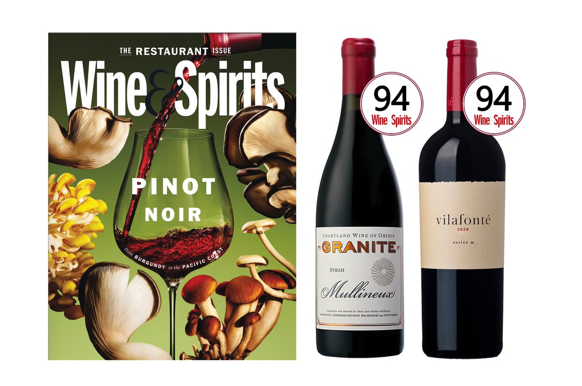 @WineandSpirits Magazine is out - @Vilafonte Series M 2020 and @MullineuxWines Granite Syrah 2020 steal the show as the two highest rated South African red wines. Go South Africa🇿🇦!! wineandspiritsmagazine.com