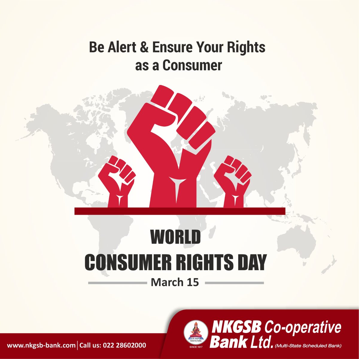 Empower yourself this World Consumer Rights Day: Stay vigilant and safeguard your rights as a consumer. 

#NKGSB #WorldConsumerRightsDay #CyberSecurity #Banking #Finance #CarLoan #EasyLoans #HomeLoan #EducationLoan #NetBanking #DigitalBanking #InternetBanking