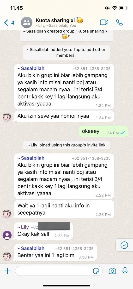 jirockst4r's tweet photo. PENIPU XL AKRAB ‼️

hati-hati sama nomer ini 085143583235
a/n salbiyah rizki

akunnya udah ilang @RYUJlN1 @ddrnvn 
bilangnya sisa 1 lagi dari kemarin tapi sampe sekarang nomernya gak aktif.
@POLICIXLAKRAB #zonauang️ https://t.co/RX5Ii63MGZ