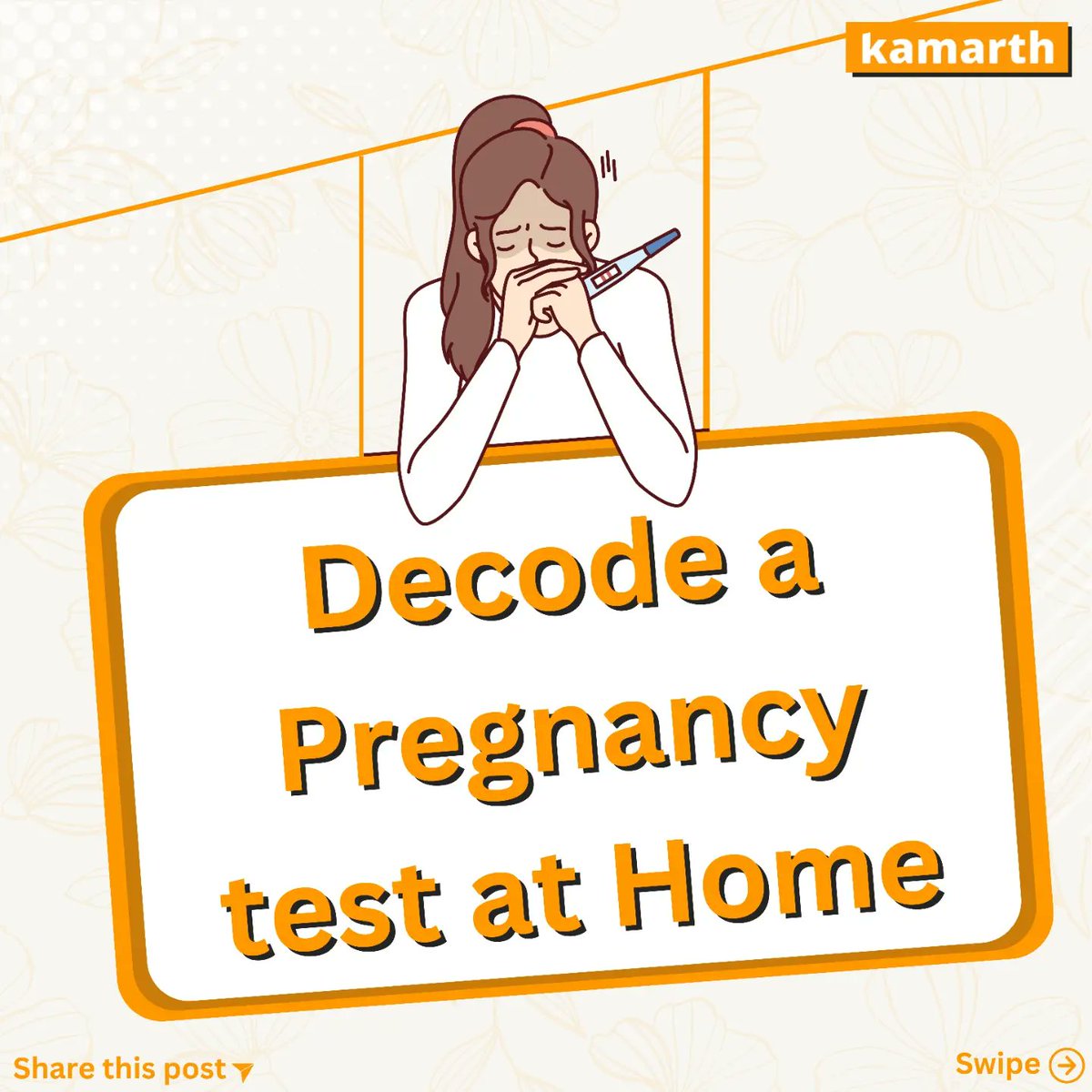 kamarth_world's tweet photo. Say goodbye to guesswork with our easy-to-read pregnancy test
Clear C and T lines deliver accurate results, removing uncertainty and providing you with peace of mind.
Trust in clarity every time.
#PregnancyTest #NoMoreGuessing #HomeTestGuide
#KnowYourTest #SexEdForAll #Kamarth https://t.co/Rddb8IpA87