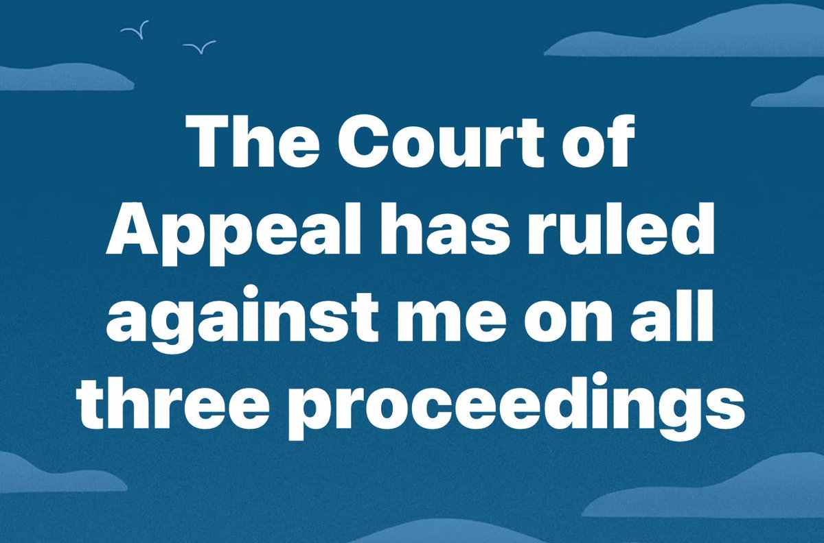 I am deeply disappointed to announce that the court has ruled against me in today's verdict. Despite this setback, I firmly believe that my case is founded on solid legal grounds, and I do not agree with the decision that has been rendered. The ruling may not have been in my…