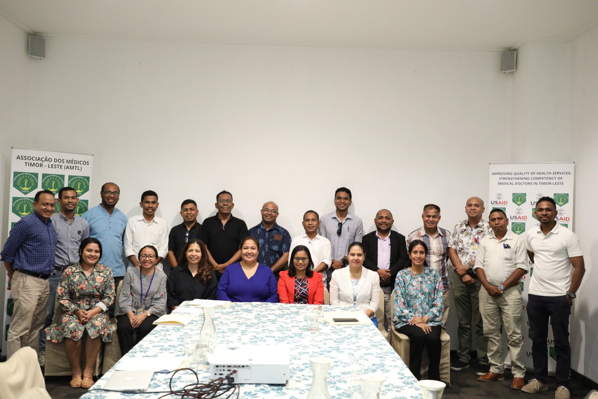 Exciting progress in #TimorLeste's health care sector! Led by AMTL &amp; supported by the <a href="/USAID_HSSATL/">USAID Health System Sustainability Activity</a>, a steering committee reviewed draft competency standards &amp; ethics for medical doctors. 
Read more here 👉tinyurl.com/439y9vdw