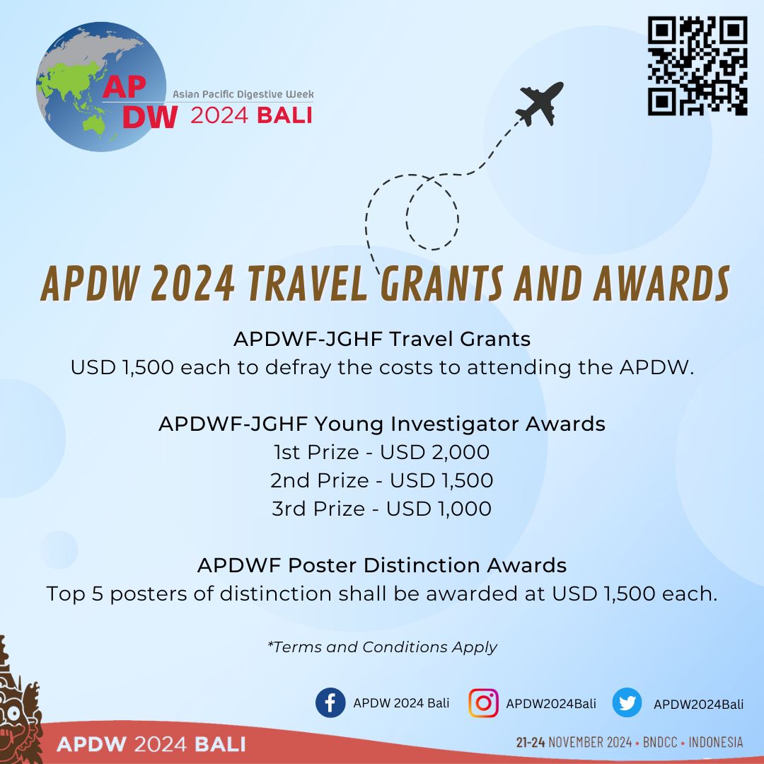 More than USD120,000 cash awards shall be offered to clinicians and scientists from Asia Pacific countries who are in the early stage of their career to broaden their education and experience at the APDW. 😍
 #APDW2024Bali

More information: apdw2024bali.com