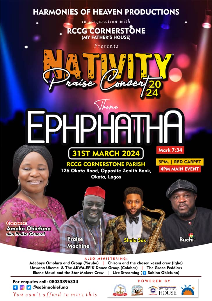 sabinaobiefuna's tweet photo. *Please help make this flyer your DP if you love me🙏🙏even if you no love me sha do am for the love of God🥰
Share on all your Social Media Handle and tag me
#nativitypraise #concert #praisegeneral #amakaobiefuna #music #dance #worship #praise #ephphatha #Jesusrules #Godislove https://t.co/dkfrIn8cf2