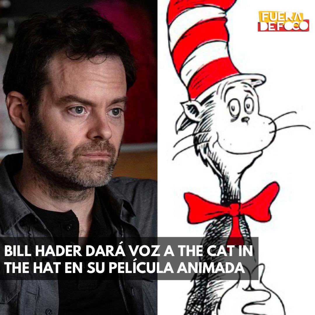 ¡TENDRÁ NUEVA VERSIÓN! 😺 #BillHader (#Barry) será el encargado de dar voz a #TheCatInTheHat (#ElGato) en la nueva adaptación animada que se prepara de la historia de #DrSeuss 🎬