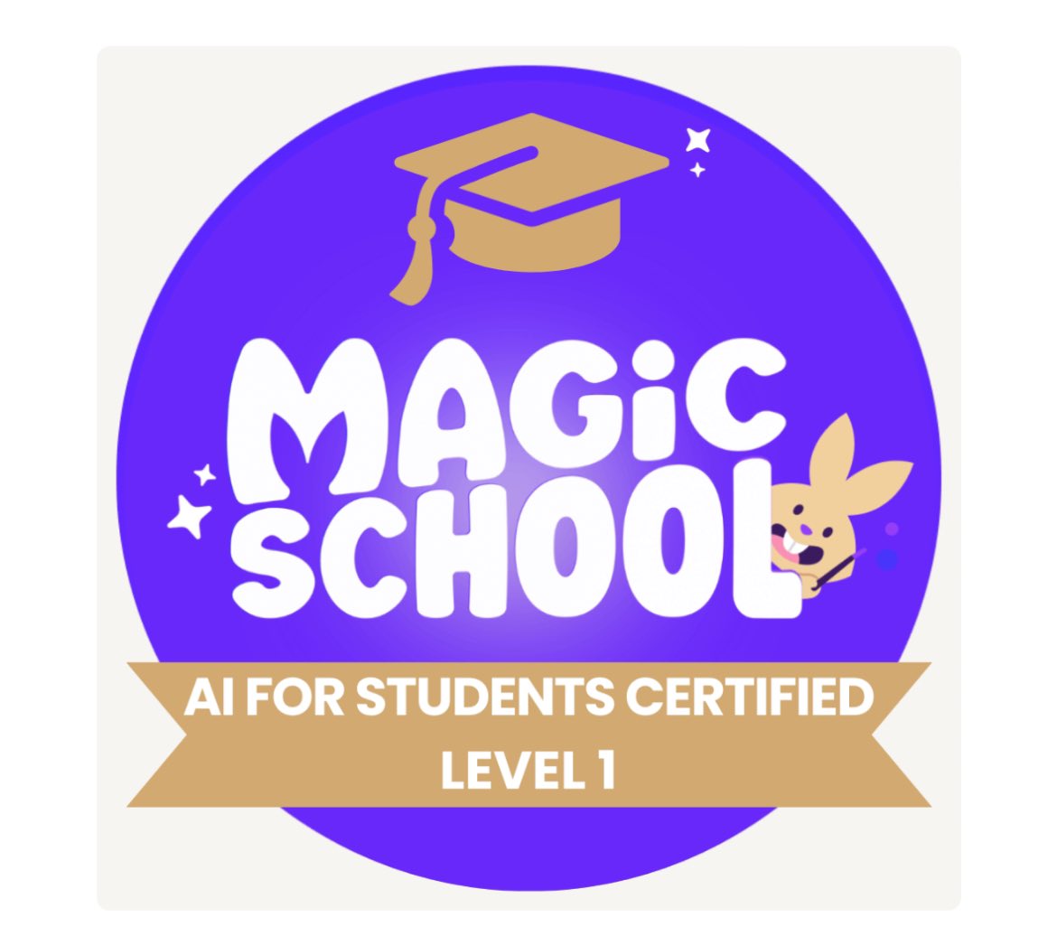 I've completed the MagicSchool for Students Certification Course (Level 1). MagicSchool is the leading Al Platform for educators - helping teachers & students productively and safely interact with Al to lesson plan, differentiate lesson, study for tests and more!