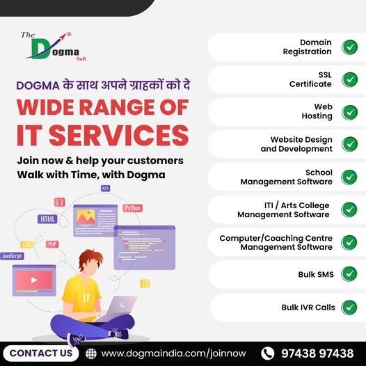 dogmasoftltd's tweet photo. दीजिये अपने Customers को Multiple IT Services 📷🤩

Dogma के साथ आप दे सकते हैं अपने ग्राहकों को IT Services की एक Wide Range और बढ़ा सकते है अपनी Monthly Income.

Partner up with Dogma now &amp; start offering all these modern services.

For more information, contact your RM. https://t.co/kMh6cq1GLs