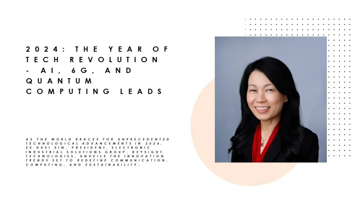 IAA_Asia's tweet photo. ✨Exclusive Interview: As the world braces for unprecedented technological advancements in 2024, Ee Huei Sin of @Keysight Technologies, unveils the innovation trends set to redefine communication, computing, and sustainability👉https://t.co/dZCAuaYIpa https://t.co/wk4BJ91kCh