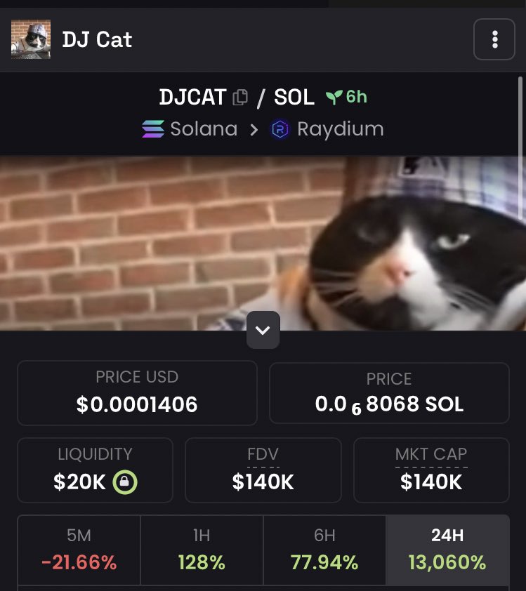djcatsol's tweet photo. We hit ATH! 🎶🎶 And we are only starting! Hey DJ, let’s party! $DJCAT https://t.co/vMOfISepzZ