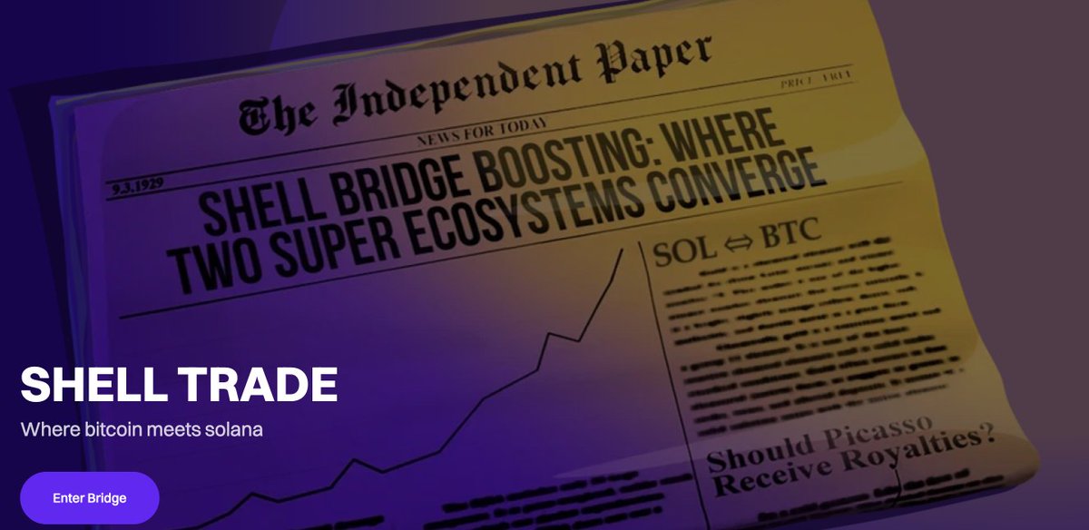 ShellTrade's tweet image. GM Shelltors🔥

#ShellTrade continues to make progress regardless of market conditions. 

We prioritize user experience and build a robust infrastructure aligned with our core values. 

As a bridge project facilitating asset transfers between #Bitcoin and #Solana, we are…