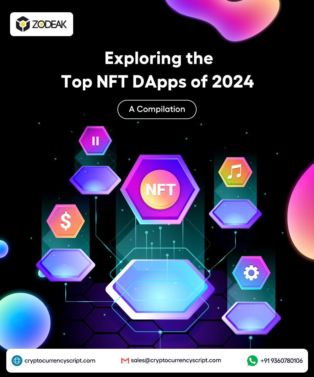 _Zodeak's tweet image. Creators have the option to change their assets into revenue-generating ones via the #NFT DApps. Wish to know the unique features, experiences of the users, and the opportunities? Let's find all of them in this blog

Click&amp;gt;&amp;gt;cryptocurrencyscript.com/blog/top-nft-d…

#Zodeak #NFTDApps #NFTCommunity