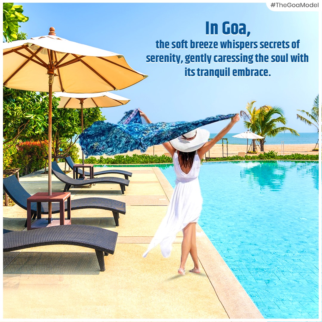In Goa, the soft breeze whispers secrets of serenity, gently caressing the soul with its tranquil embrace.
#TheGoaModel
#GoaSerenity #TranquilWhispers #SoftBreezeGoa #WhispersOfSerenity #GoaVibes #TranquilEmbrace #SoulfulGoa #SerenityInGoa #GoaMagic #TranquilEscape