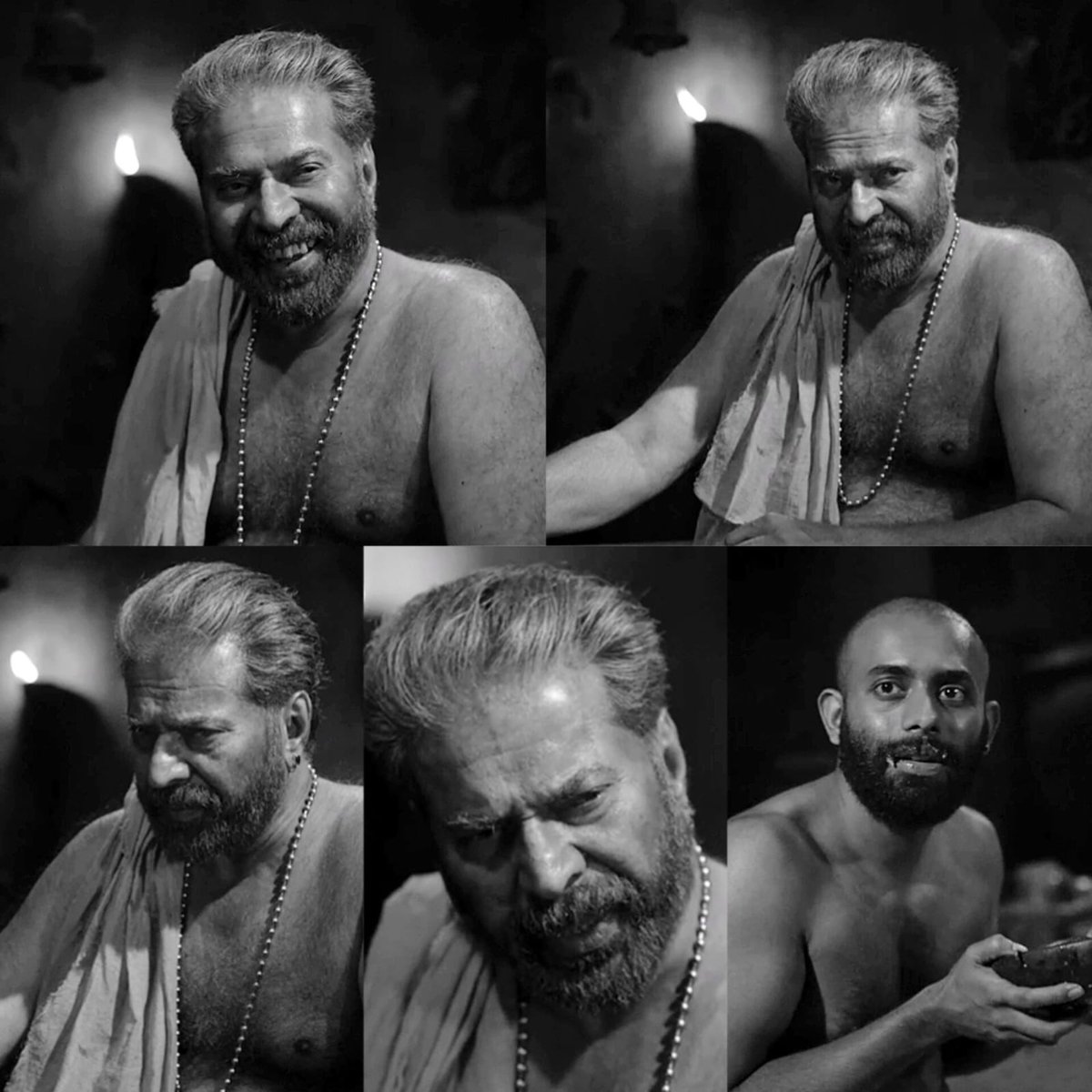 prnav__'s tweet photo. “ അതൊക്കെ തന്നത് ഞാനല്ലേ പിന്നെ എന്തിനാ ദൈവത്തിനു നന്ദി പറയുന്നേ !? ”🔥

#Bramayugam @mammukka 🥵 https://t.co/m6nfmnHLZ9