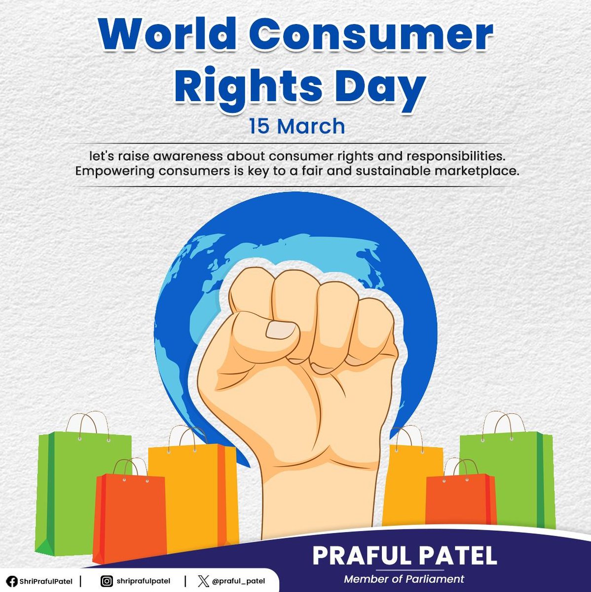 World Consumer Rights Day serves as a reminder of the rights and responsibilities we have as consumers. Let's strive for fair treatment and ethical practices in the marketplace.

#WorldConsumerRightsDay