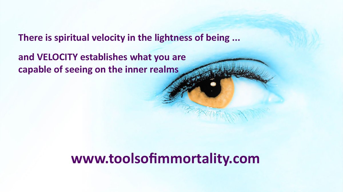 There is spiritual velocity in the lightness of being ... and velocity establishes what you are capable of seeing on the inner realms toolsofimmortality.com #audinometry #elanvital #eurekasociety #roadtolife #schooloflife #spiritualgrowth #spiritualflight #meditation