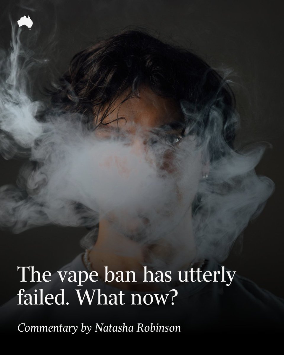 australian's tweet photo. OPINION: Vaping rates have exploded, organised crime controls the trade, and Australia stands on the brink of a public health disaster. Is it time we followed New Zealand’s lead? https://t.co/lJXsNEQJsO https://t.co/qwB7kcVUZQ