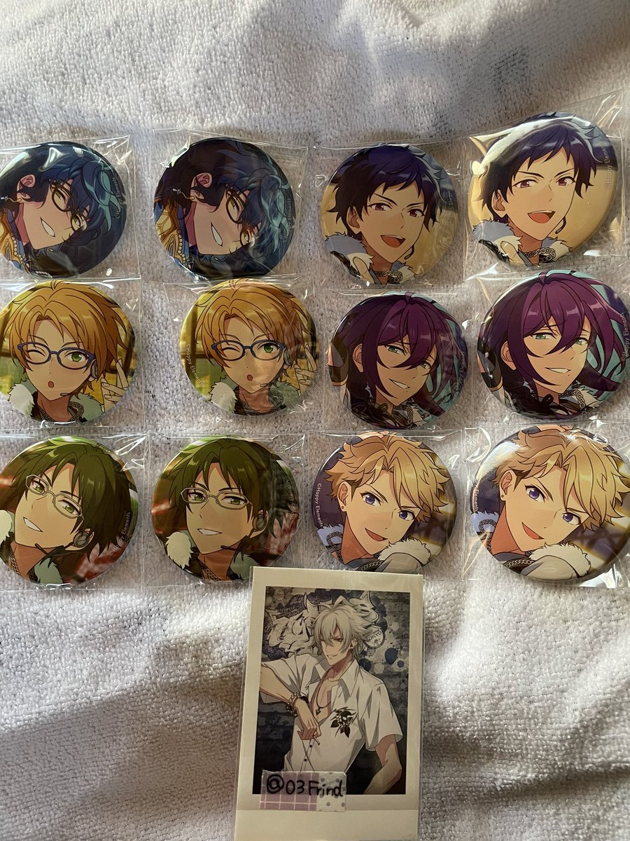 03Frind's tweet photo. あんさんぶるスターズ あんスタ
フィーチャースカウト2缶バッジ
2023 AUTUMN Idol Side 交換譲渡

求  紅郎or440+送料
譲  画像参照

郵送のみ
譲渡の場合ゆうちょ銀行
新規様はツイフィ必読
お気軽にお声掛け下さい（* ॑  ॑* ） https://t.co/XJd4WFzB6t