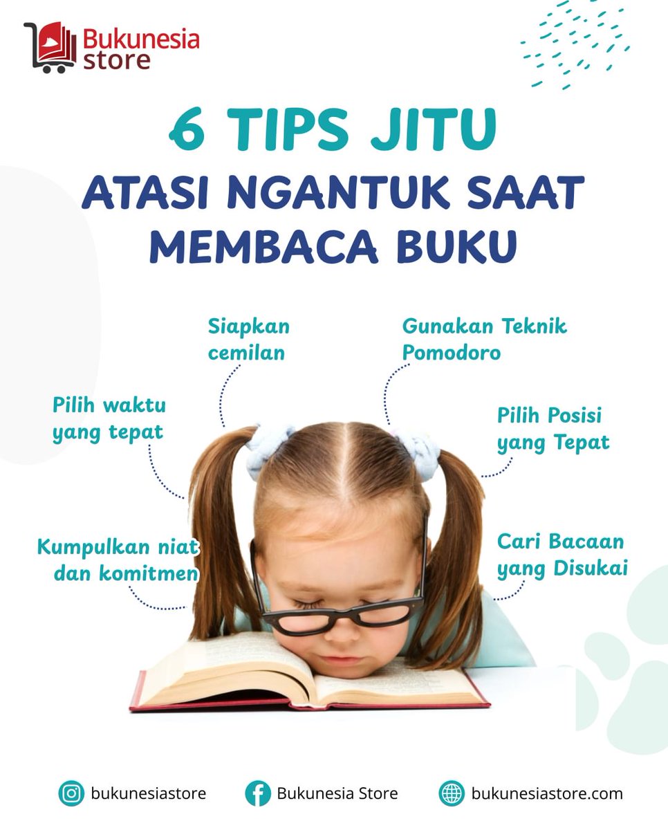 bukunesiastore's tweet photo. Mengantuk saat membaca buku bisa menghambat pemahaman dan mengurangi kualitas waktu yang digunakan. Nah mimin ada nih Tips Jitu untuk mengatasi ngantuk saat membaca.๐
Jangan lupa buat save dan share tips ini ke temenmu yaa!๐คฉ
#bukunesiastore #tipsmembaca https://t.co/X1j7ouwUVZ