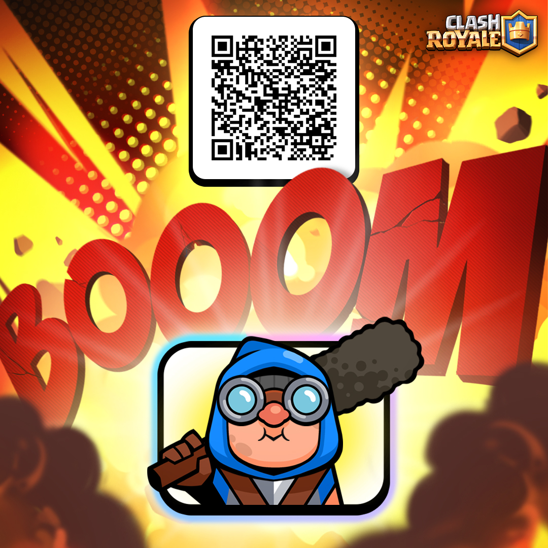 シッ！ このイメージを見たあなただけがもらえるスタンプです🫣 こちらのコードをスキャンしたらスタンプが無料でゲットできます！🎁 #クラロワ