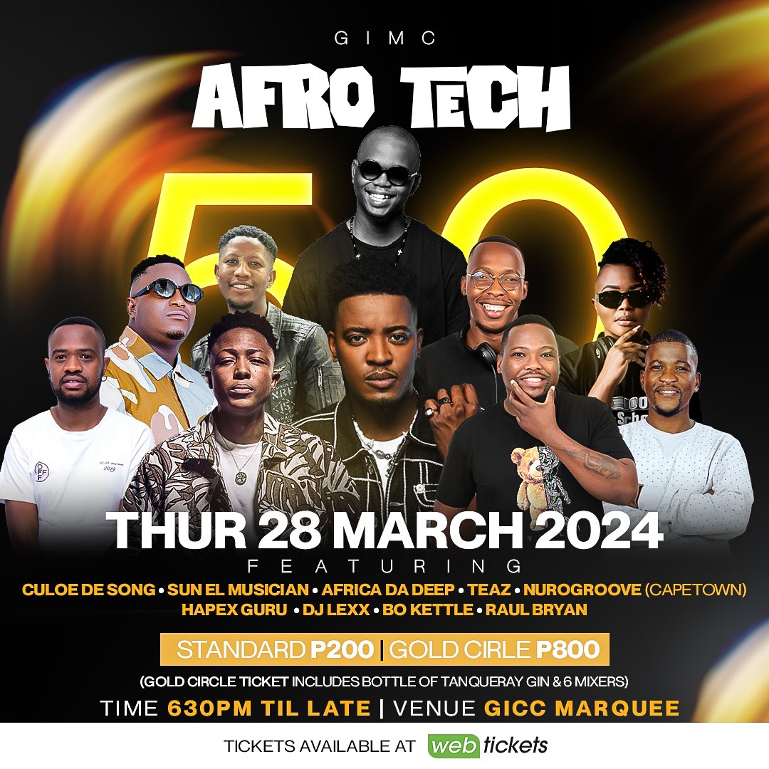 Two weeks to go until <a href="/BwGimc/">GIMC</a> Afro Tech 5.0, lets do this #Gimc #PitsoYaBoLesome