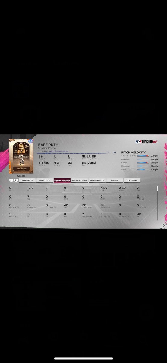 JDMika14's tweet photo. Just played BR for the first time and magically it said I played 9 games when I only played 3…… look why they did to my stats #MLBTheShow #mlbtheshow24 https://t.co/u2YTKlqXxs