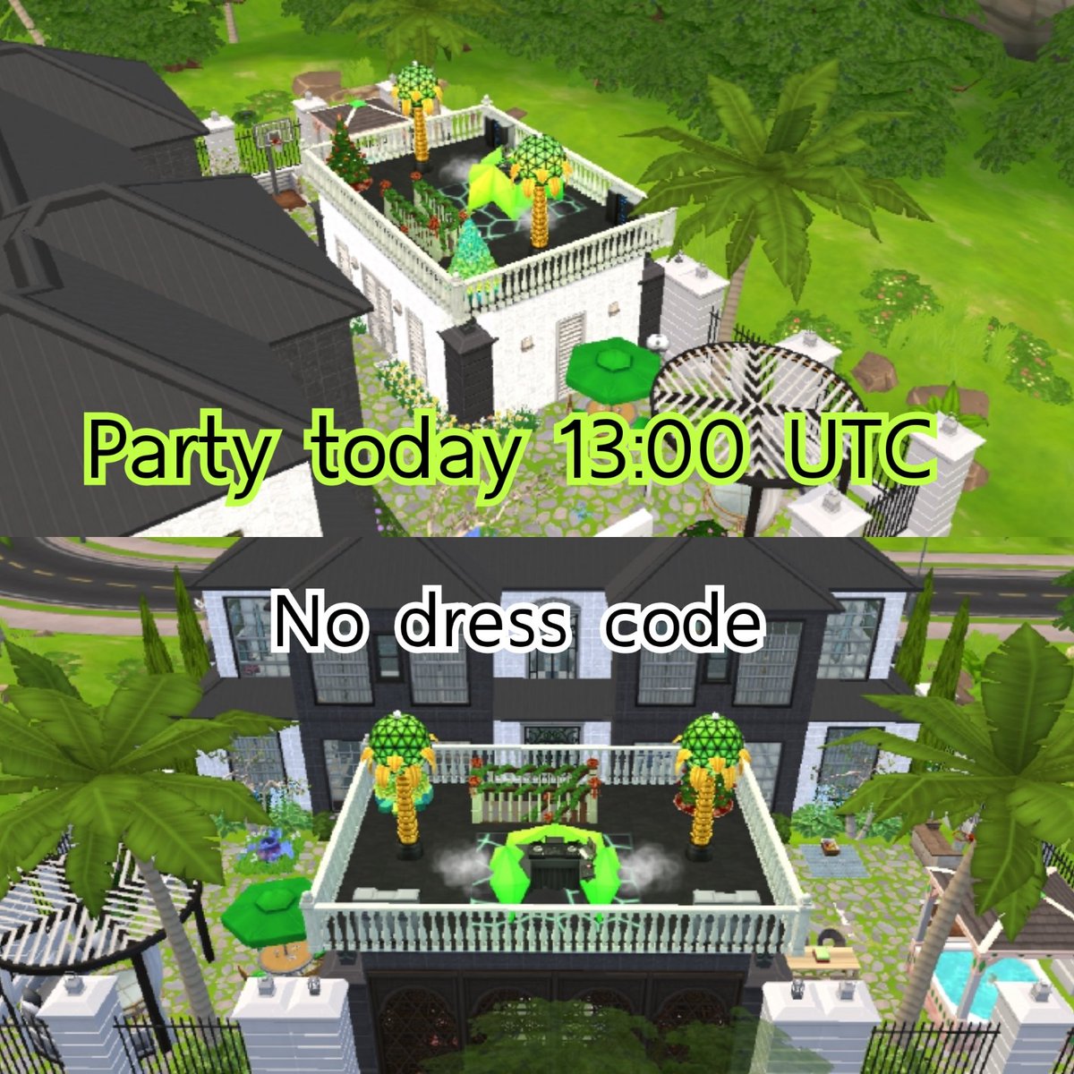 JeanJeansZ's tweet photo. JeansZ's house hoz a party today at 13:00 UTC at river lot. New furnitures from the last event added. 
#TheSimsMobile
#tsm
#EAdontletTSMdie https://t.co/MGxoWMqo2Y