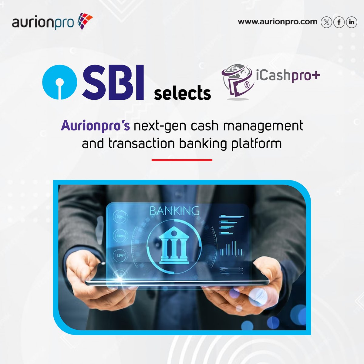 aurionpro's tweet photo. Big news!

@TheOfficialSBI chooses Aurionpro's iCashpro+ for their next-gen cash management platform! This exciting partnership will bring a seamless and future-ready experience to SBI's customers.

To know more: https://t.co/GJaUQR5QAW

#SBI #iCashpro+ #CashManagement #Aurionpro https://t.co/XMsZrYIQbq