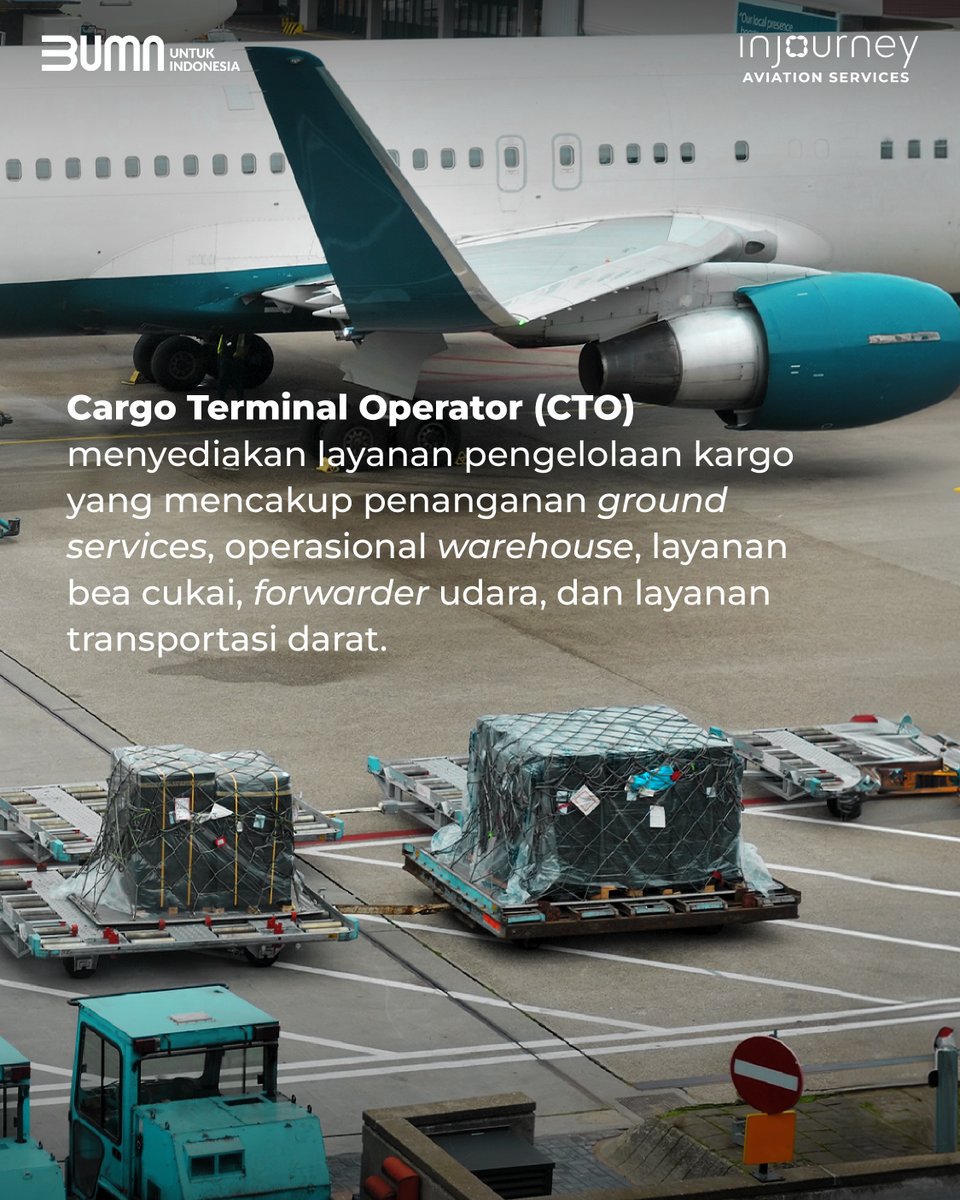 Salah satu layanan terdepan dari IAS adalah Cargo Terminal Operator atau lebih umum dikenal sebagai CTO. Apa saja cakupan pekerjaan yang dilayani oleh CTO? Silakan cek gambar berikut, ya!

#ElevateAviationJourney
#InJourneyAviationServices