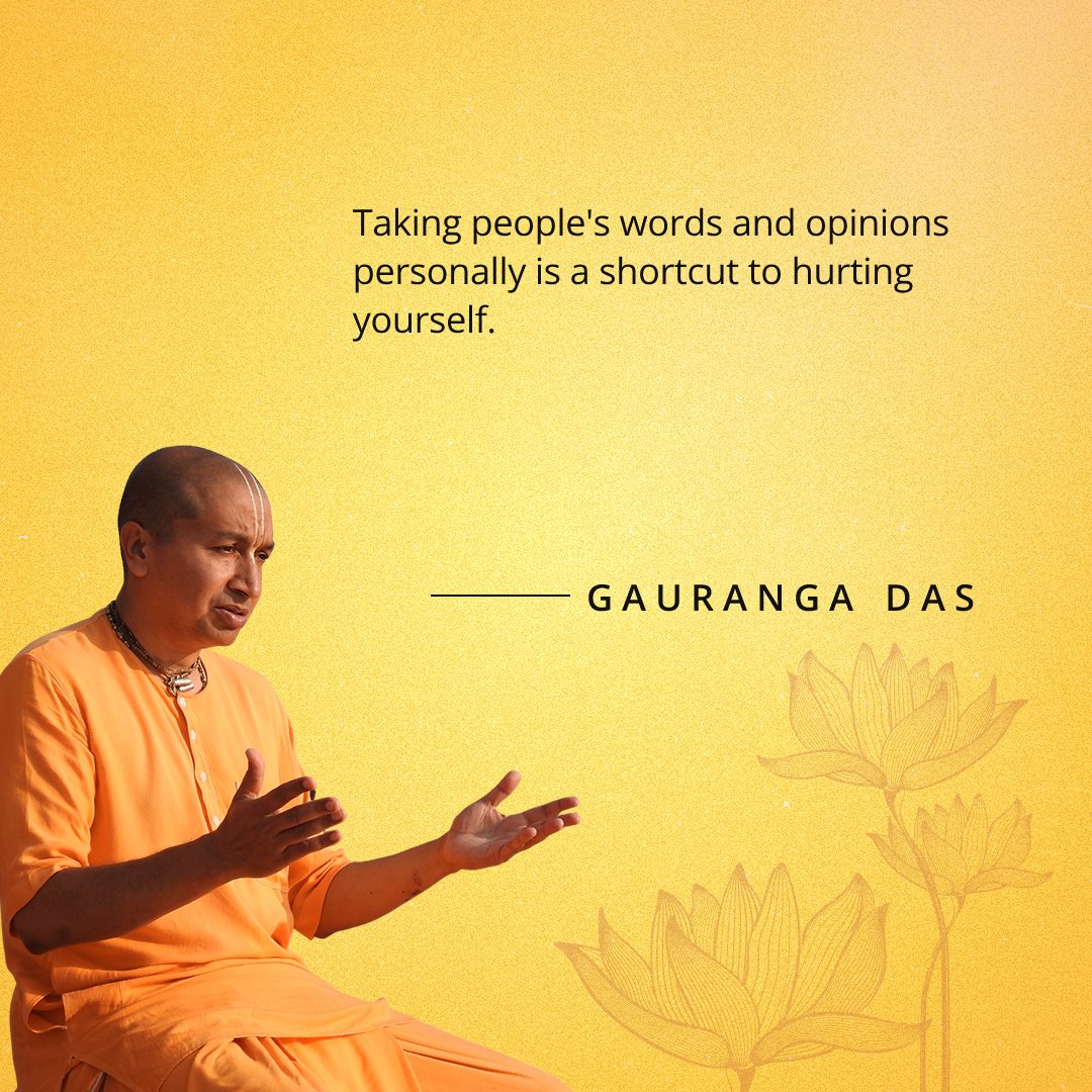 GaurangaDas's tweet image. Remember, not everything others say is about you.
By taking everything personally, you're just carrying an unnecessary baggage.
Keep the weight down, stop hurting yourself, and learn to filter out others' opinions.
That way, you'll preserve your peace.
#opinions #hurting #baggage