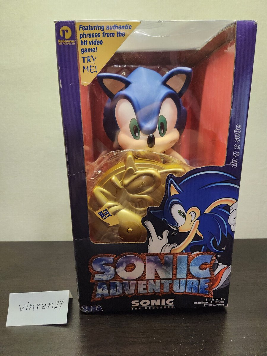Figurine Sonic Adventure Series One 1999, Hasbro/Sega, Resaurus, Vintage
