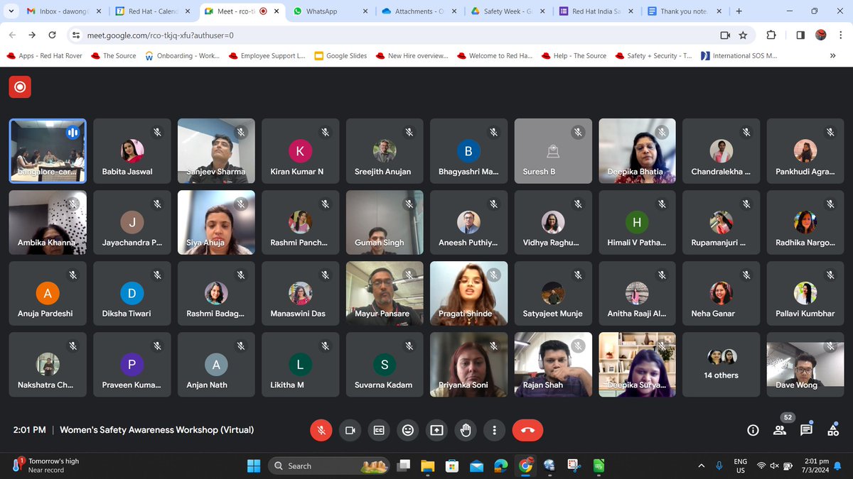 redhatindia's tweet photo. We celebrated International Women’s Day &amp; India Safety Week with two enlightening sessions in Pune &amp; Bangalore by @acpmarathahalli, Bangalore, and Sonali Hinge, Police Inspector of Shivanage, Pune, who shared valuable insights on women's safety, awareness, and pertinent laws. https://t.co/GW1PtV0kgY
