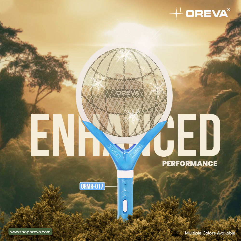 Oracket ORMR-017 is equipped with advanced electrifying technology, ensuring instant relief from flying mosquitoes.

Keep your mosquito defense game on point.

To shop Oreva products, visit – shoporeva.com

#oreva #mosquitoracket #mosquitosolution #sleep #oracket #home