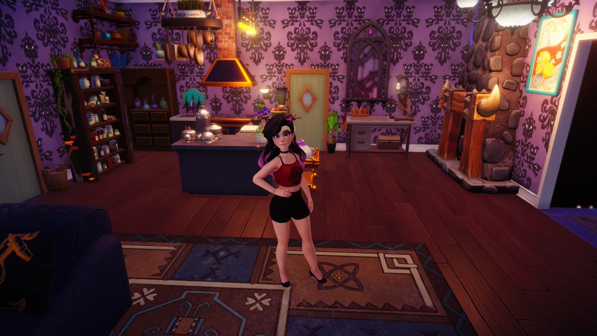 BayjorGaming's tweet photo. Promised @ShenanigenPlays  I would start to show off some of my decorating in Dreamlight Valley.  This is my main room when entering the house.  before a week ago this room was nearly empty. @DisneyDLV https://t.co/mYKKiyqkZv