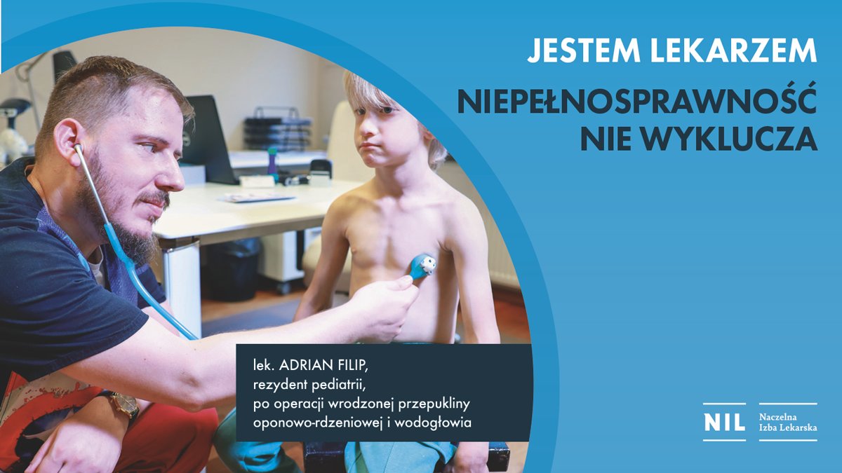 By oddać medycynie to, co jej zawdzięczam. Niepełnosprawność nie wyklucza III 👇

- Już jako mały chłopiec marzyłem o zostaniu lekarzem. Jeszcze jako kilkulatek ogłosiłem to rodzicom. W podjęciu takiej, a nie innej decyzji pomogli mi pracownicy oddziału chirurgicznego w szpitalu