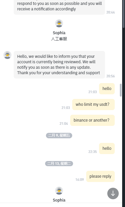 forBiquan's tweet photo. @sisibinance Binance froze the account for no reason, and even after contacting customer service several times, it still could not be resolved. Please help explain the situation and unfreeze the account. https://t.co/rp6hfitxR0
