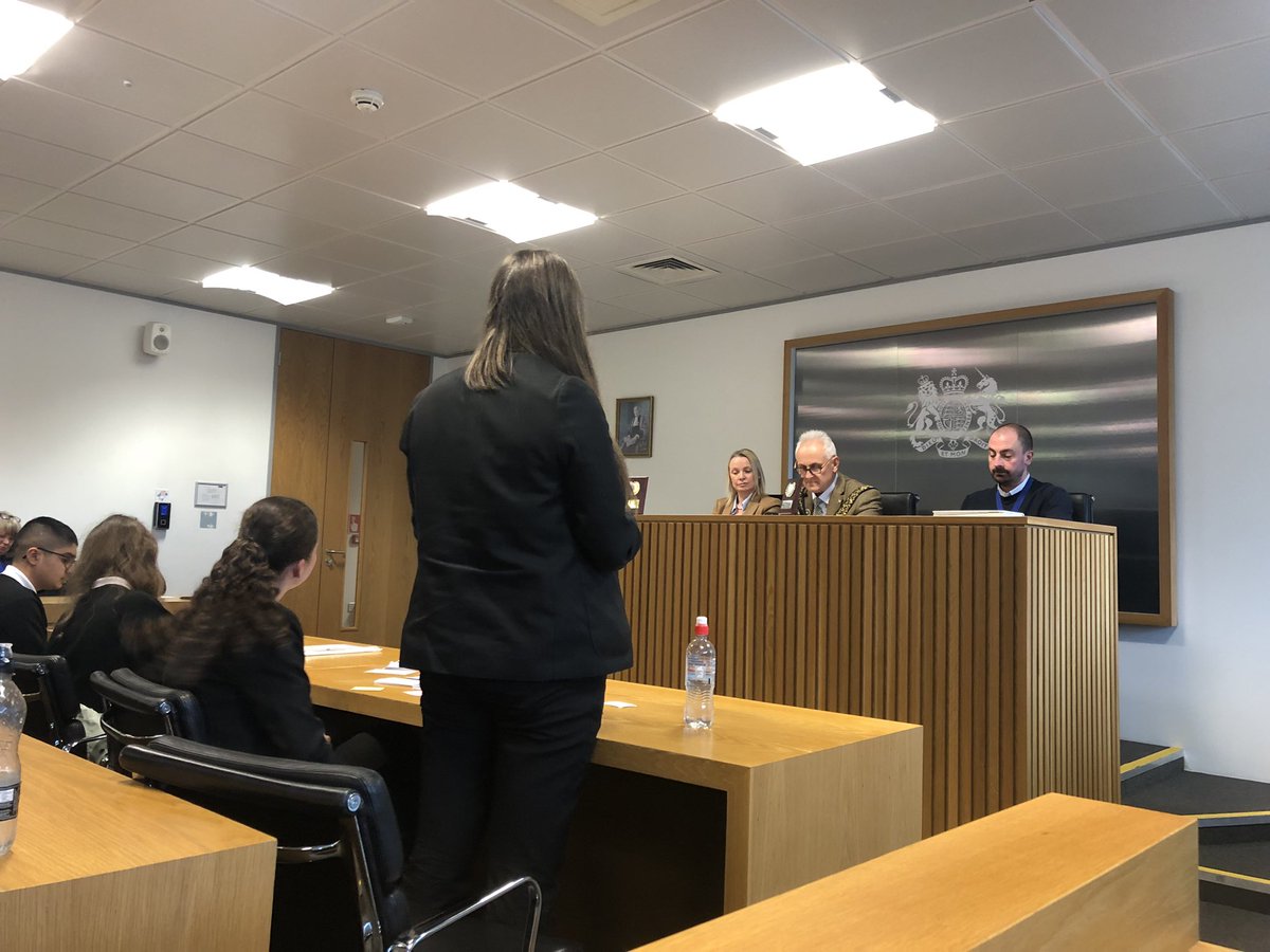 MissHulland's tweet photo. Could not be prouder of our students winning the debate final ⭐️ what a fantastic opportunity from @DerbyUni @DerbyLawSoc @CllrAlanG  giving students a platform to be passionate over relevant topics and public speak 👏 was amazing to see all the schools competing ⭐️ @HMrsmcleod https://t.co/D3X8mMHTDn