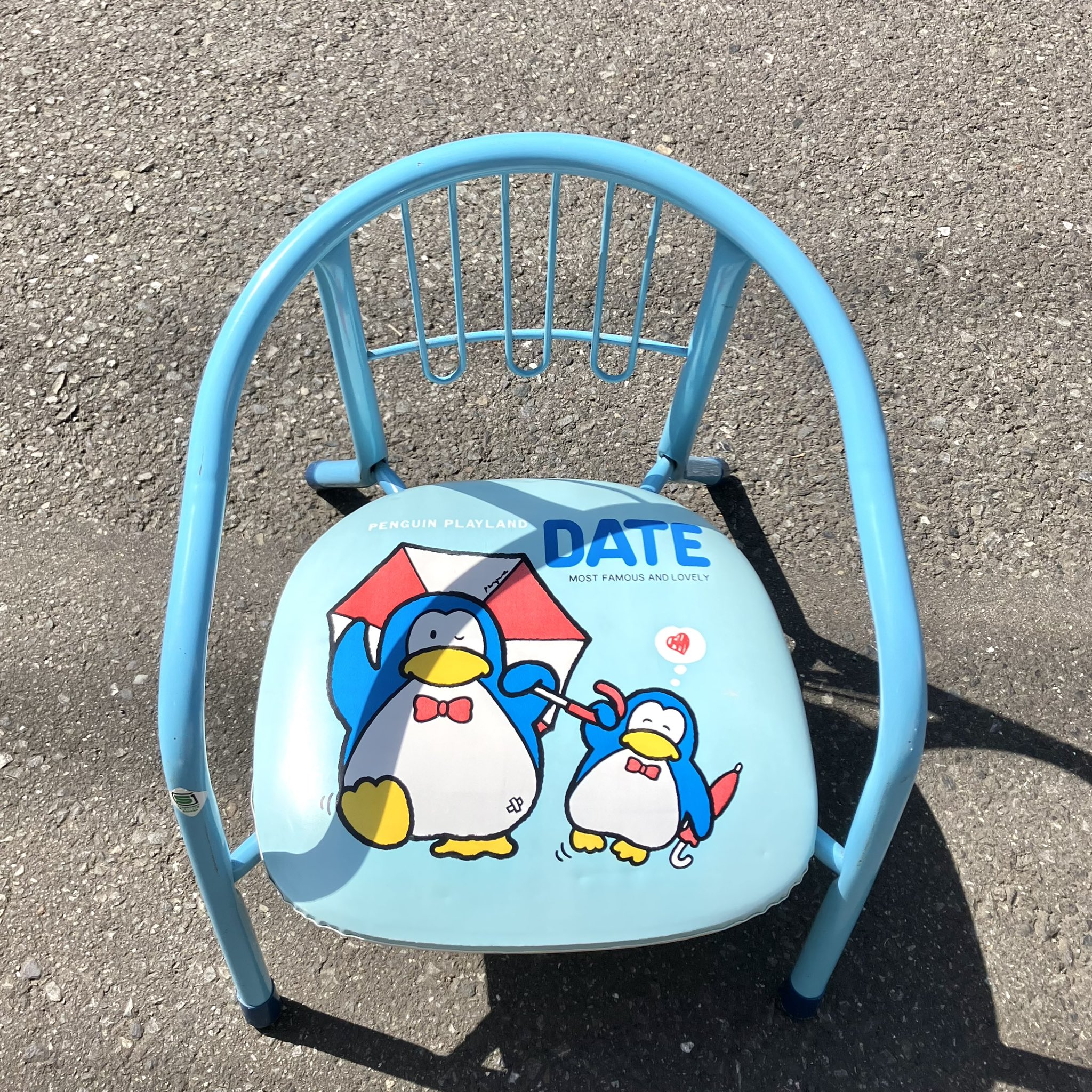 新品 ペンギン プレイランド レトロ ゴミ箱 ファンシー ペール缶