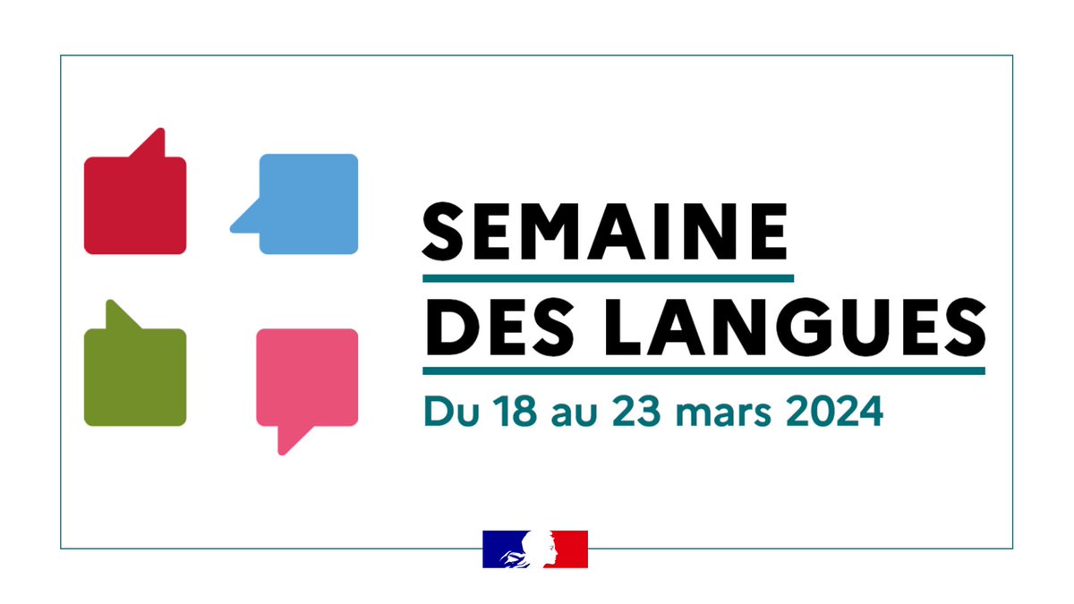 Eduscol's tweet photo. Prêts pour une #SemaineDesLangues2024 sous le signe des Jeux olympiques et paralympiques ?

Du 18 au 23 mars, « L’important, c’est de communiquer » pour encourager la pratique des langues et la promouvoir la diversité linguistique à l'École !
▶ https://t.co/86YqEDgNM2 https://t.co/9tHFXr4m3C