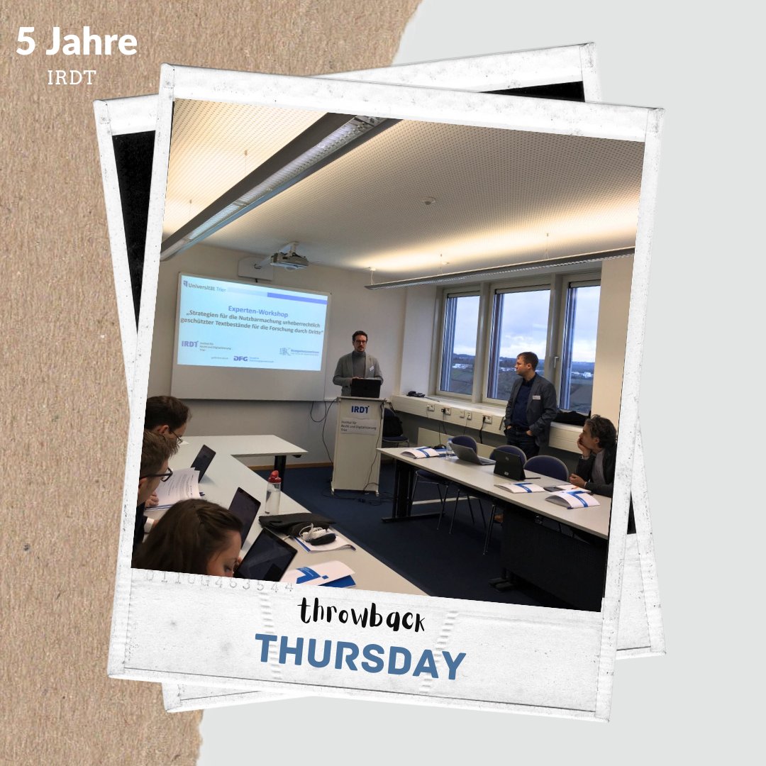 IRDTrier's tweet image. #ThrowbackThursday – Zusammen mit dem @CDHTrier hat das IRDT im November 2019 einen Experten-Workshop zum Text und #DataMining organisiert. #MiMoText ▶️ irdt.uni-trier.de/interdisziplin… 🚀 #5JahreIRDT @TrierUni