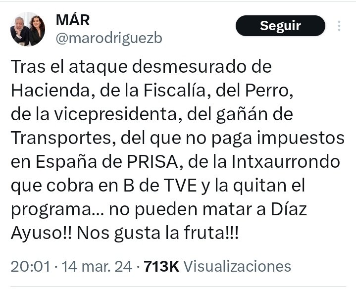 morenadecolores's tweet photo. La cloaca de @IdiazAyuso debe estar rebosando estiércol, de otra forma no se entiende el intenso regreso de @marodriguezb a X. No para de tuitear mentiras y estupideces para defender a su pobre criatura.
El ministro @oscar_puente_ tiene razón: es #Execrable.
#AyusoDimisión https://t.co/Izwre6RJjI