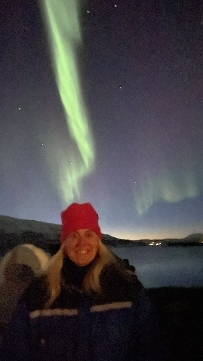 All I imagined and more. Absolutely stoked to have experienced the northern lights dancing across the sky near Tromsø with my son two nights ago.
