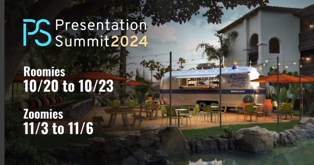 rickaltman's tweet photo. It’s the LAST HURRAH! So whether you’re planning on being a Roomie or a Zoomie, pack up your best Hawaiian shirt and a pair of comfy shoes and get ready. Learn more about this year’s Summit at https://t.co/vKwRLbDLLT. #presum24 #powerpoint #presentations #oxnard https://t.co/TJUOXnarP5