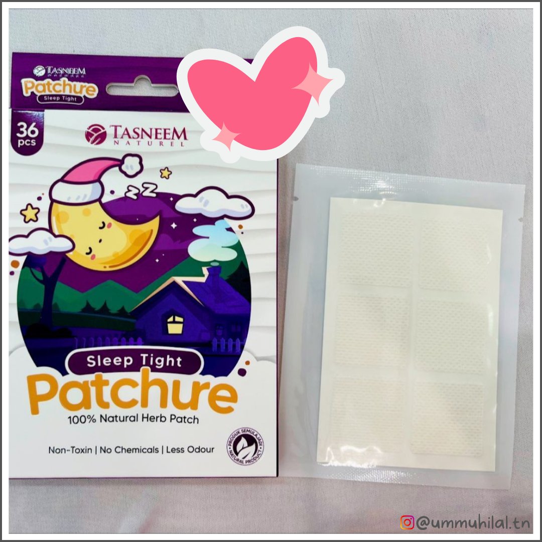 0hdila's tweet image. Ikthiar untuk tidur lena dengan #sleeppatchtasneem

✅ Mudah tidur
✅ Tidur yang berkualiti
✅ Mengurangkan terjaga di luar waktu tidur. 
✅ Berikan kitaran tidur yang normal.

💜Sesuai digunakan seawal usia bayi hingga dewasa. 
shope.ee/5KoPKkRLrH
#TasneemNaturel #sleeppatch
