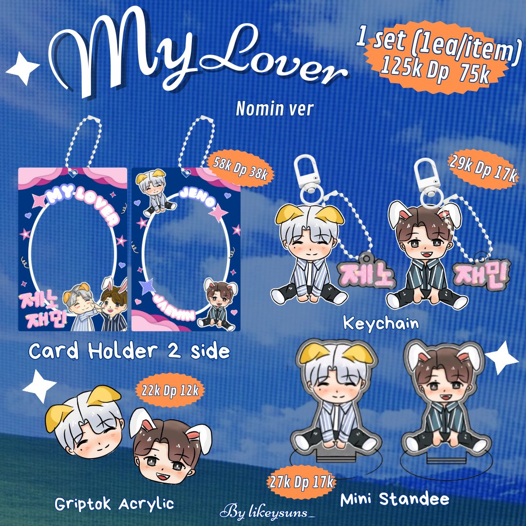 Springvrr's tweet image. [Help Rt &amp;amp; like are appreciated 🫶🏻]

OPEN PO MY LOVER
(Chibi art jeno jaemin)
By @likeysuns_

✨keychain, cahol, griptok, mini standee✨

🪄 Po 15 Maret - 24 Maret
Est 1-2 minggu setelah close PO 
🍊 Pelunasan oren (25.3)

🏡 Jatim
Form PO
docs.google.com/forms/d/e/1FAI…