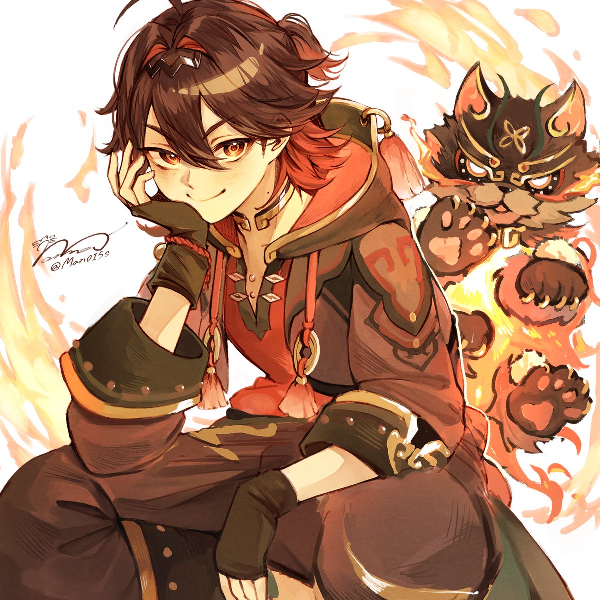 Man015s's tweet image. がみんくーーん！！#GenshinImpact #gaming #嘉明