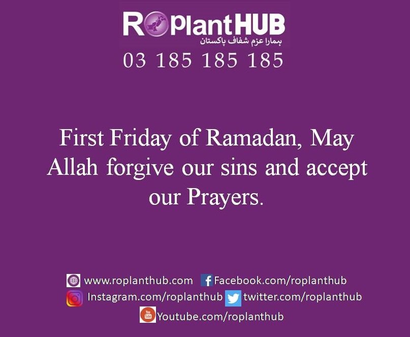 ROPlantHUB's tweet photo. First Friday of Ramadan https://t.co/k9ky4PpGDD